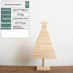 Sapin de Noël en bois, décoration festive, décoration de Noël en bois, sapin de Noël écologique, artisanat en bois naturel - Product Image 6