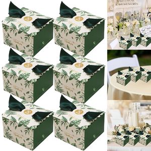 Cajas de Regalo Mini de 2 Estilos con Hojas Verdes, 50 Piezas, Cajas para Dulces con Cintas para Decoración de Fiestas de Cumpleaños, Despedidas de Soltera y Recuerdos - Product Image 1