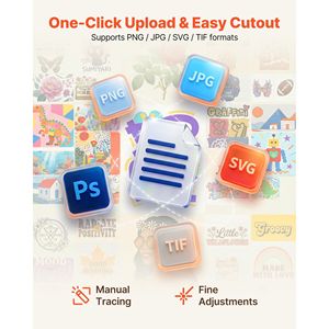 Máquina de Corte de Vinilo de 12 Pulgadas con Control por Botones, Más de 5000 Diseños Integrados, Compatible con Mac y Windows, para Otras Manualidades - Product Image 6