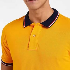 เสื้อโปโลผู้ชายผ้าฝ้าย 100% ขายส่ง สีและโลโก้สั่งทำได้ ระบายอากาศดี สวมใส่สบาย แขนสั้น - Product Image 3