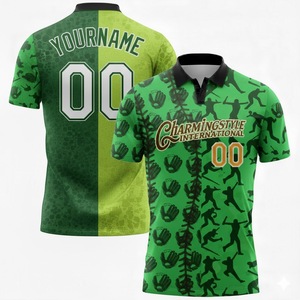 เสื้อโปโลทรงเข้ารูปผ้าโพลีเอสเตอร์ขนาดใหญ่พิเศษ พิมพ์ลายดิจิทัลโลโก้แบบกำหนดเอง คุณภาพสูง ระดับพรีเมียม ด้วยเทคนิคการพิมพ์แบบซับลิเมชั่น - Product Image 1