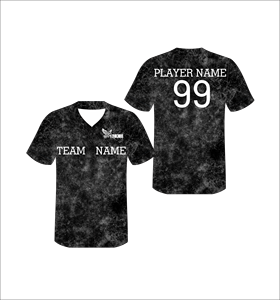 Maillot de baseball personnalisé noir camouflage numérique, boutonné, uniforme d'équipe sublimé, respirant, anti-humidité, chemise de sport - Product Image 1
