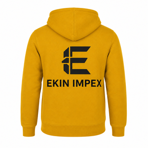 บริการ OEM ขายส่ง เสื้อฮู้ดซิปผู้ชายแบบกำหนดเองได้ ดีไซน์สวยที่สุด เสื้อฮู้ดซิปผู้ชายสีพื้นน้ำหนักเบา - Product Image 2