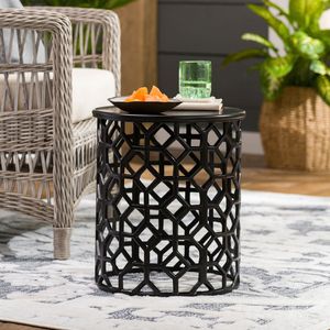 Table d'appoint en métal doré, finition dorée, meuble d'appoint moderne, table décorative de luxe pour salon et chambre à coucher - Product Image 1