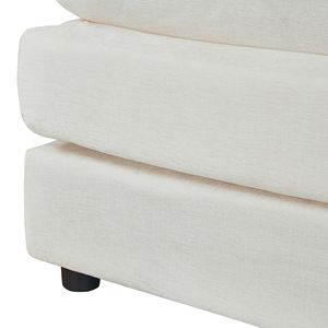 Divano Beige 21873 con Poggiapiedi, Arredamento per Soggiorno a 2 Posti - Product Image 3