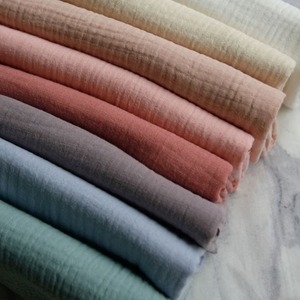 Tissu en mousseline 100% coton, ultra doux, respirant, tissage uni, pour vêtements de bébé, langes, foulards, carrés en mousseline, matériaux pour textiles de maison - Product Image 5