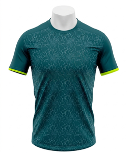 เสื้อฟุตบอลซับลิเมชั่นคุณภาพเยี่ยมแบบแห้งเร็ว พร้อมปกคอแบบถักเรียบและปลอกแขน ผลิตจากโพลีเอสเตอร์ 100% และผ้าตาข่าย 150 กรัมต่อตารางเมตร - Product Image 1
