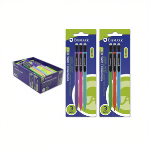 Matita Meccanica Bismark 0.7mm con Gomma, Confezione da 3, per Scuola e Ufficio - Product Image 2