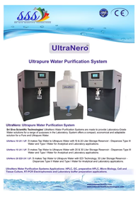 Système de purification d'eau ultrapure de laboratoire à haute efficacité avec surveillance intelligente et filtration multicouche, pompe garantie 1 an - Product Image 3