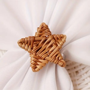 Star Design Rattan Napkin <b>Ring</b> Holder in low and <b>cheap</b> price with unique style in wholesale for table decor - Product Image 1