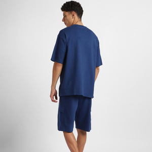 Nouvelle collection 2026 : Ensemble short et t-shirt décontracté pour homme, personnalisable avec logo, style streetwear, couleur unie, service OEM inclus - Product Image 2