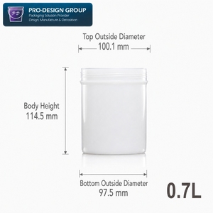 ถังพลาสติก HDPE ขนาด 0.7 ลิตร ทนทานต่อสารเคมี พร้อมฝาปิด สำหรับเคลือบ PCB  ภาชนะเก็บกาวซิลิโคนอุตสาหกรรม - Product Image 5