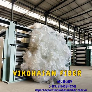 Fibras Huecas Conjugadas Recicladas de Poliéster 4D HCS 100%, Material de Relleno Sintético de Alta Finura 4D, Siliconado, OEKO-TEX - Product Image 6