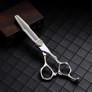 Ciseaux à cheveux professionnels en acier inoxydable, pointe acérée, pour droitiers, manche long, ciseaux de coupe de salon, légers, 32 - Product Image 6