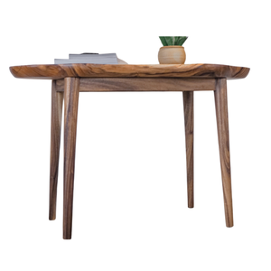 Table d'appoint console en bois massif style rustique pour villa et resort - Product Image 1