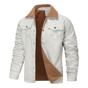 Autumn Winter Plus Fashion Men's Leather Jackets Solid Color <b>Zipper</b> Faux Leather Casual PU Jacket for Men - Product Image 1