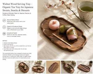 Irregular Wooden Serving <b>Tray</b> With Crackle Glaze Tea Cup And Sushi Dish Wabi Sabi Design Handmade Dishes at factory By UO INDIA - Product Image 6