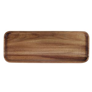 Bandeja de Servir de Madera de Acacia al por Mayor, Plato Rectangular de Madera para Mesa de Centro, Bandeja para Aperitivos, Charcutería y Desayuno - Product Image 1
