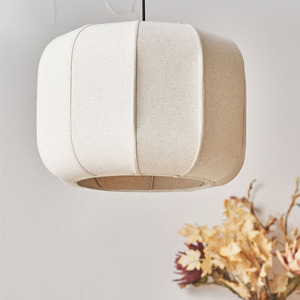 Designer Pleated Fabric Pendant Light Nordic Cream Style Wavy Hanging Lamp Luxury <b>Chandelier</b> for Living Room Bedroom Hotel Decor - Product Image 5