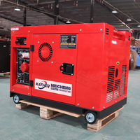 Groupe électrogène insonorisé OEM/ODM refroidi par air 5/8/10/12/15/20 KVA, à essence, monophasé/triphasé, GPL, biogaz