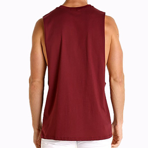 Men Cut Tank <b>Top</b> Sleeveless Fashion Muscle Design Embroidery Cartoon Pattern Front High Street Style Knitted Cotton Bamboo Fiber - Product Image 2