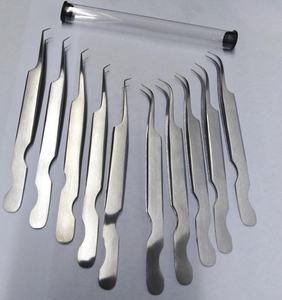 DANTRIC IMPLANTS FD-875 – Ensemble de pinces à cils en acier inoxydable, pointes de précision, texture lisse, durables, tube de 10 mm - Product Image 2