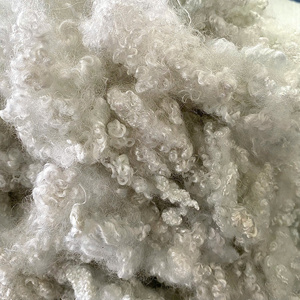 Fibre de polyester recyclée, 100 % issue de fragments de bouteilles PET, couleur blanc pur, taille 32 mm-102 mm, 1,2D-15D - Product Image 4