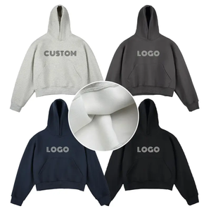 <b>Men's</b> Oversized Hooded <b>Sweatshirt</b> Solid <b>Black</b> 100% Cotton Cotton <b>Plain</b> Dyed Fleece Casual Pullover Hoodie Pocket Design Autumn W - Product Image 5