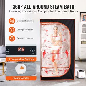 Kit Portatile per Sauna Personale da 1000W, Tenda Sauna a Vapore di Grandi Dimensioni per Spa Domestica, Terapia Rilassante e Disintossicante per il Corpo - Product Image 3