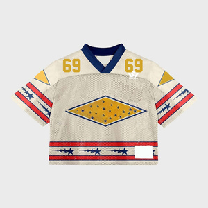 เสื้อฮอกกี้น้ำแข็งชาย เบอร์ 66 คอวี แขนสั้น ผ้าตาข่ายระบายอากาศ โพลีเอสเตอร์พิมพ์ลายแบบซับลิเมชั่น ชุดกีฬาทีมแบบสั่งทำ - Product Image 3