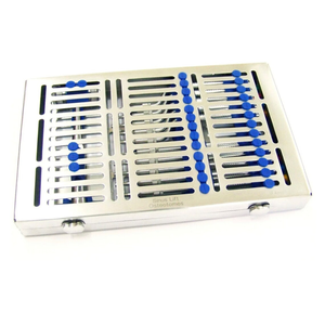 Kit d'osteotomes pour sinus lift, instruments de chirurgie implantaire dentaire, marteau Mead droit et décalé, en acier inoxydable, cassette CE - Product Image 5