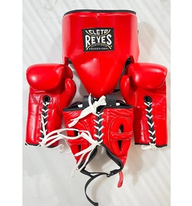 ชุดอุปกรณ์ป้องกันศีรษะและอุปกรณ์ป้องกันขาหนีบแบบผูกเชือก พร้อมถุงมือ MMA คุณภาพสูงและถุงมือชกมวยซานด้า พร้อมโลโก้สั่งทำได้ - Product Image 4