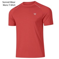 T-shirt à manches courtes pour homme, 100 % polyester, logo imprimé, matière douce