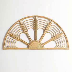 Petal shaped rattan headboard premium quality <b>bed</b> head headboards for <b>single</b> queen size <b>beds</b> - Product Image 2