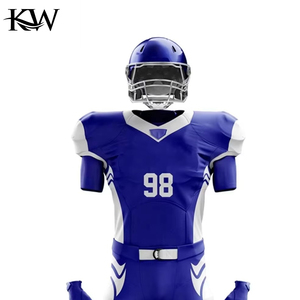 Uniforme de Fútbol Americano Personalizado OEM, Conjunto de Jersey y Pantalones, Transpirable, Ligero, de Secado Rápido, Tela de Poliéster Resistente, Sublimación - Product Image 4