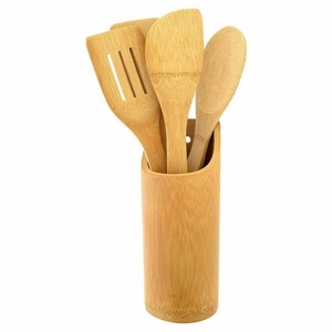 Juego de Espátulas de Madera de Olivo Ecológicas, Utensilios de Cocina Naturales para Freír, Remover, Mezclar y Servir - Product Image 3