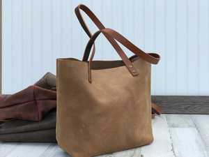 Genuine Leather <b>Tote</b> Bag Unisex Minimalist Design Open Top Shoulder Strap Casual Daily Use Durable Leather Handbags & Purse 2026 - Product Image 3