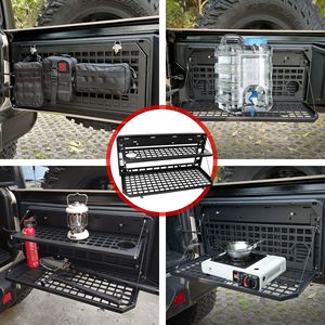 Tavolo da Campeggio Pieghevole a 2 Livelli per Portellone Posteriore Jeep Wrangler JK JL 4 Porte (Non F) 2007-2022 - Product Image 2