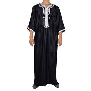 Thobe Musulmán para Hombre de Alta Calidad, el Mejor Diseño, Talla Grande, Precio Económico, Thobe Musulmán para Hombre en Oferta - Product Image 1