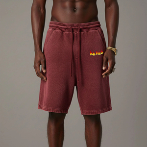 Pantalones Cortos Deportivos para Hombre, de Alta Calidad, Poliéster/Algodón, Ligeros, con Logotipo Impreso DTF Personalizado, Ecológicos, Estilo Urbano, Hip Hop - Product Image 5
