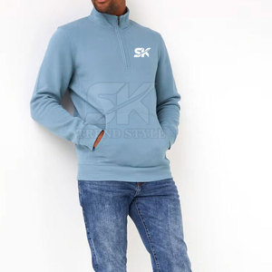 Sudaderas con cremallera de algodón a prueba de viento, sudaderas con cremallera lisas con logotipo personalizado, sudaderas con cremallera lisas de secado rápido - Product Image 4