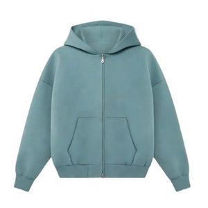 Custom Winter Full <b>Zip</b> Hoodie Manufacturer OEM ODM Men Women Unisex Fleece <b>Zip</b> up <b>Hooded</b> Sweatshirt Blank Cotton - Product Image 1