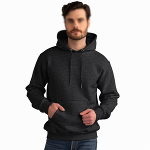 Sweat-shirt à capuche zippé pour homme, en coton et polyester mélangés, imprimé avec logo personnalisé, pour la gym et l'hiver. - Product Image 5