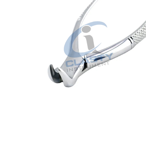 Forceps dentaires de qualité supérieure, argentés, avec poignée moletée, instrument manuel d'extraction dentaire, outil chirurgical de classe I - Product Image 6