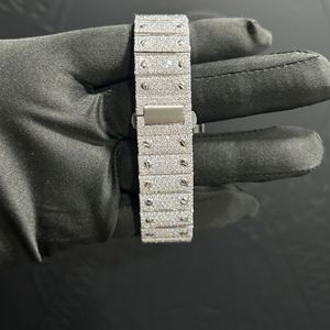 Reloj de Diamantes Cultivados en Laboratorio de Alta Calidad, Totalmente Personalizado, para Hombre, Estilo Hip Hop, Regalo de Joyería de Diamantes - Product Image 2