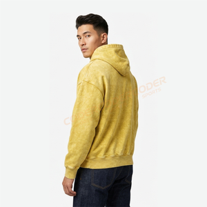 Sudadera con Capucha Personalizada Estilo Vintage para Hombre, 100% Algodón, Tejido Grueso, Estilo Urbano, Oversize, Lavado Ácido, Hombros Caídos - Product Image 4