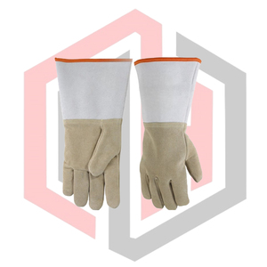 Gants de soudage en cuir de vachette résistant à la chaleur avec manchette de sécurité, épaisseur 11 oz, antidérapants, protection du coude pour MIG/TIG - Product Image 5