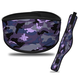 Ceinture de soutien lombaire en néoprène pour la musculation, ceinture de musculation camouflage, accessoires de musculation pour la salle de sport, ceintures avec logo personnalisé - Product Image 4