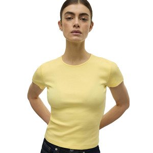 Camiseta de Verano Casual de Manga Corta con Cuello Redondo, 100% Algodón Ecológico, Transpirable y de Secado Rápido para Mujer - Product Image 4