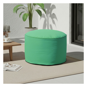 Fundas de Puff Redondas Modernas y Móviles para Exteriores con Diseño Circular - para Balcones, Patios y Terrazas de Piscina - Product Image 1